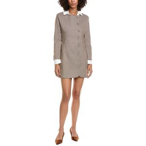 Hl Affair Womens  Print Mini Dress, Tan